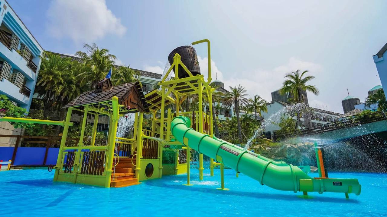 【墾丁住宿】墾丁悠活渡假村 YOHO Beach Resort｜海景滑水道、海景池、漂漂河南洋風情度假飯店！ @來飽寶家ba