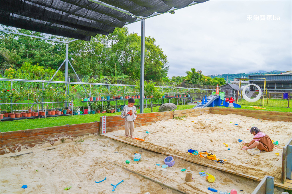 苗栗公館【棗莊古藝庭園膳坊】苗栗親子友善餐廳~平價客家餐廳附可愛動物區跟沙坑 @來飽寶家ba