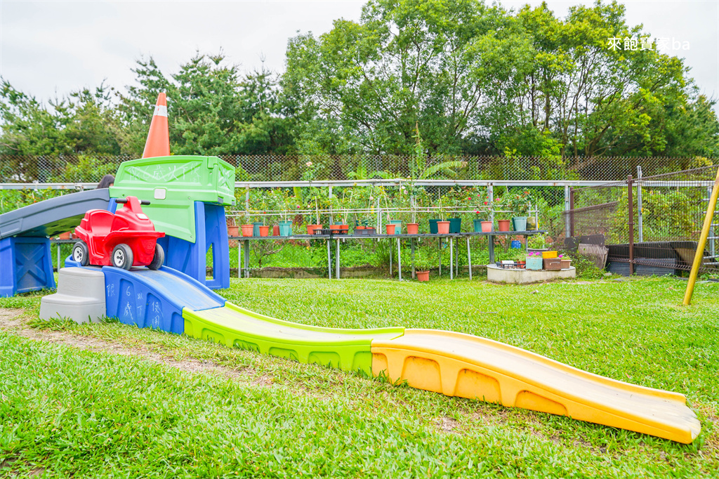 苗栗公館【棗莊古藝庭園膳坊】苗栗親子友善餐廳~平價客家餐廳附可愛動物區跟沙坑 @來飽寶家ba