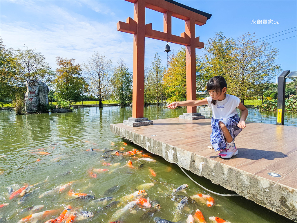 彰化田中美食【田中央豚將拉麵】日本鳥居、落羽松水池庭園造景餐廳 @來飽寶家ba