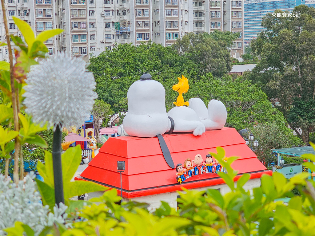 香港親子景點【Snoopy&#8217;s World 史努比開心世界】以史努比卡通為主題的免費遊戲場，獨木舟、溜滑梯好玩又好拍 @來飽寶家ba