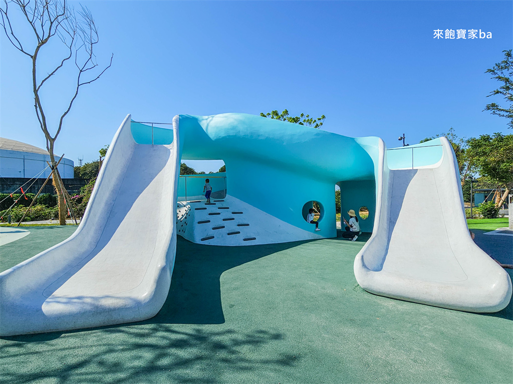彰化景點【八卦山大佛風景區】不只有大佛跟空中步道，規劃八卦龍、27公尺長滑梯的親子互動遊戲區！ @來飽寶家ba