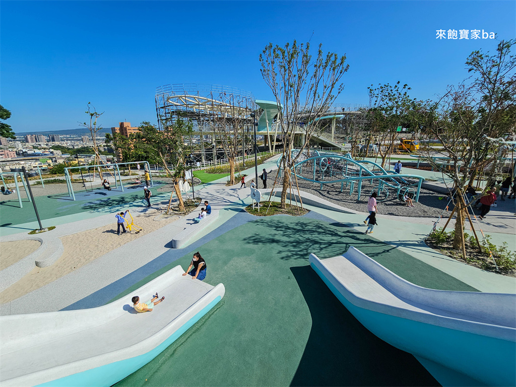 彰化景點【八卦山大佛風景區】不只有大佛跟空中步道，規劃八卦龍、27公尺長滑梯的親子互動遊戲區！ @來飽寶家ba