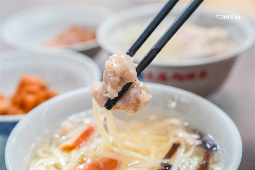 鹿港美食【鹿港肉焿泉】鹿港第一市場必吃，60年古早味肉羹 @來飽寶家ba