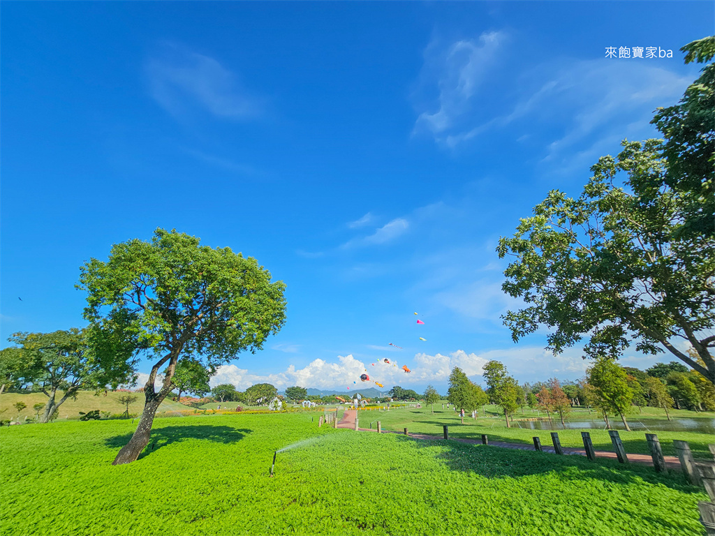 台中后里【后里環保公園】週週免費風箏節~各式特色巨型風箏飛上天！ @來飽寶家ba