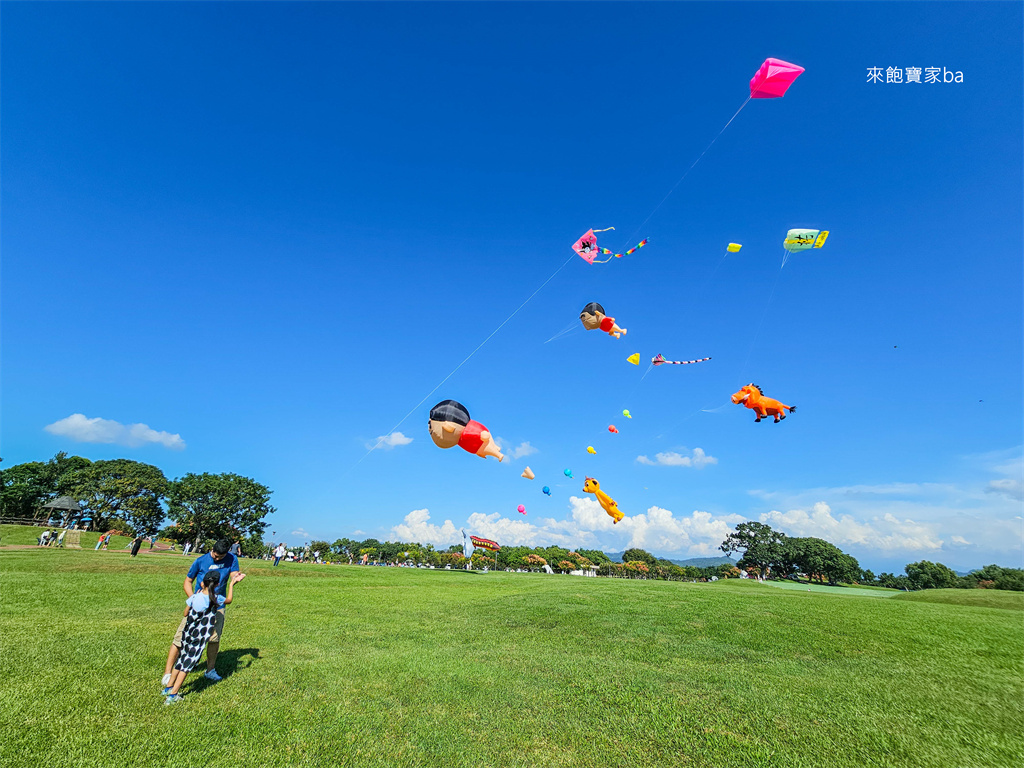 台中后里【后里環保公園】週週免費風箏節~各式特色巨型風箏飛上天！ @來飽寶家ba