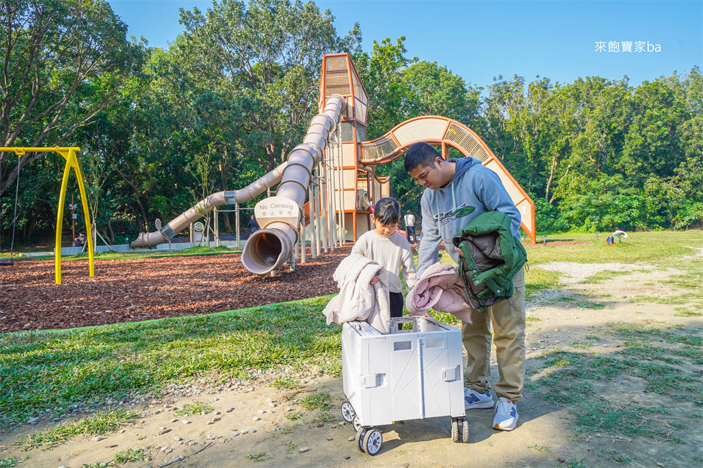 高雄親子景點｜95公頃【楠梓都會公園】最新鳥主題遊戲場~同場加映 爸媽解放雙手，出遊橫著走！一台多用「日韓人気可擴充購物車」 @來飽寶家ba