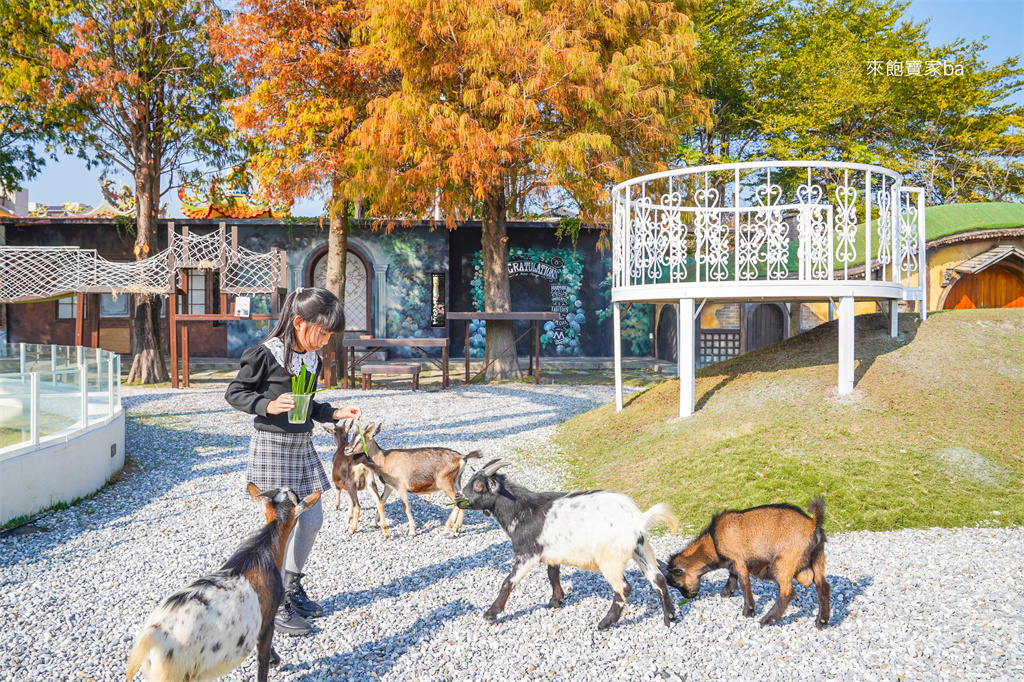 彰化員林景點【琉璃仙境】最新可愛動物區、戲水遊戲區，哈比屋、粉虹教堂、純白教堂夢幻美拍！ @來飽寶家ba