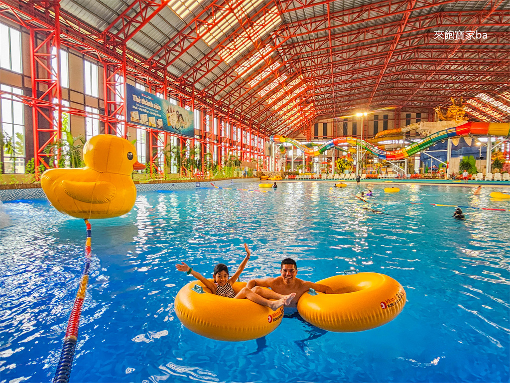 峴港親子景點【三日月水上樂園】Mikazuki Water Park 365 是越南最大的室內水上樂園，温泉、漂漂河、兒童樂園 @來飽寶家ba