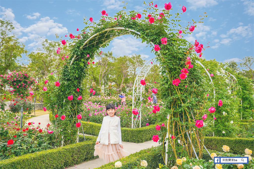 台南後壁【雅聞湖濱療癒森林】千坪玫瑰花園、泥作小屋，免費版小人國！ @來飽寶家ba