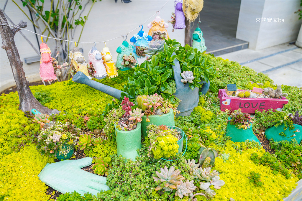 台南後壁【雅聞湖濱療癒森林】千坪玫瑰花園、泥作小屋，免費版小人國！ @來飽寶家ba