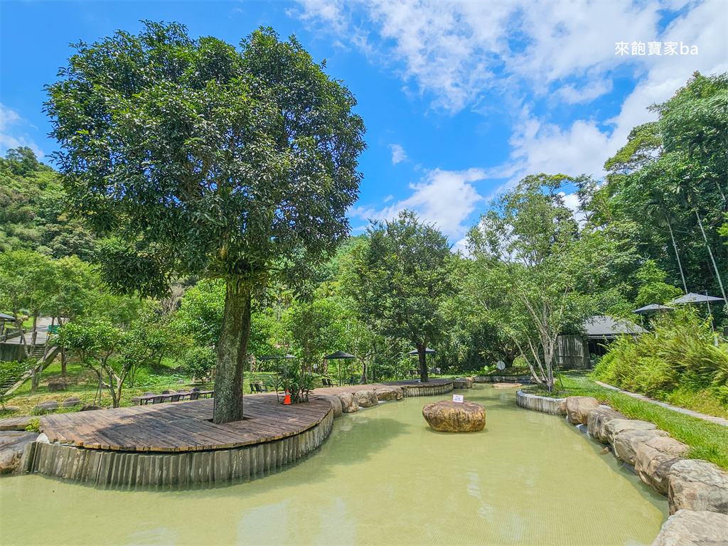 埔里景點【岸境濕地莊園】南投埔里山泉戲水區~結合戲水、咖啡廳、生態導覽 @來飽寶家ba