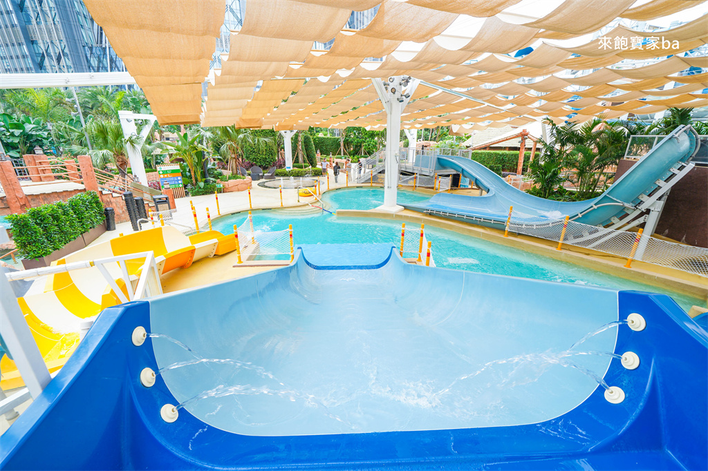 澳門親子景點【新濠影匯水上樂園】澳門最大水上樂園，室內室外水樂園一票玩到底！ @來飽寶家ba