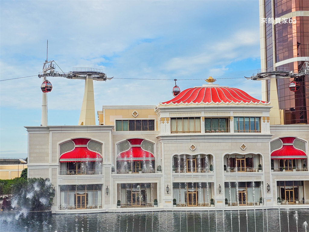 澳門景點【永利皇宮纜車】Wynn Palace 免費觀光纜車~交通、搭乘開放時間、表演湖時刻表 @來飽寶家ba