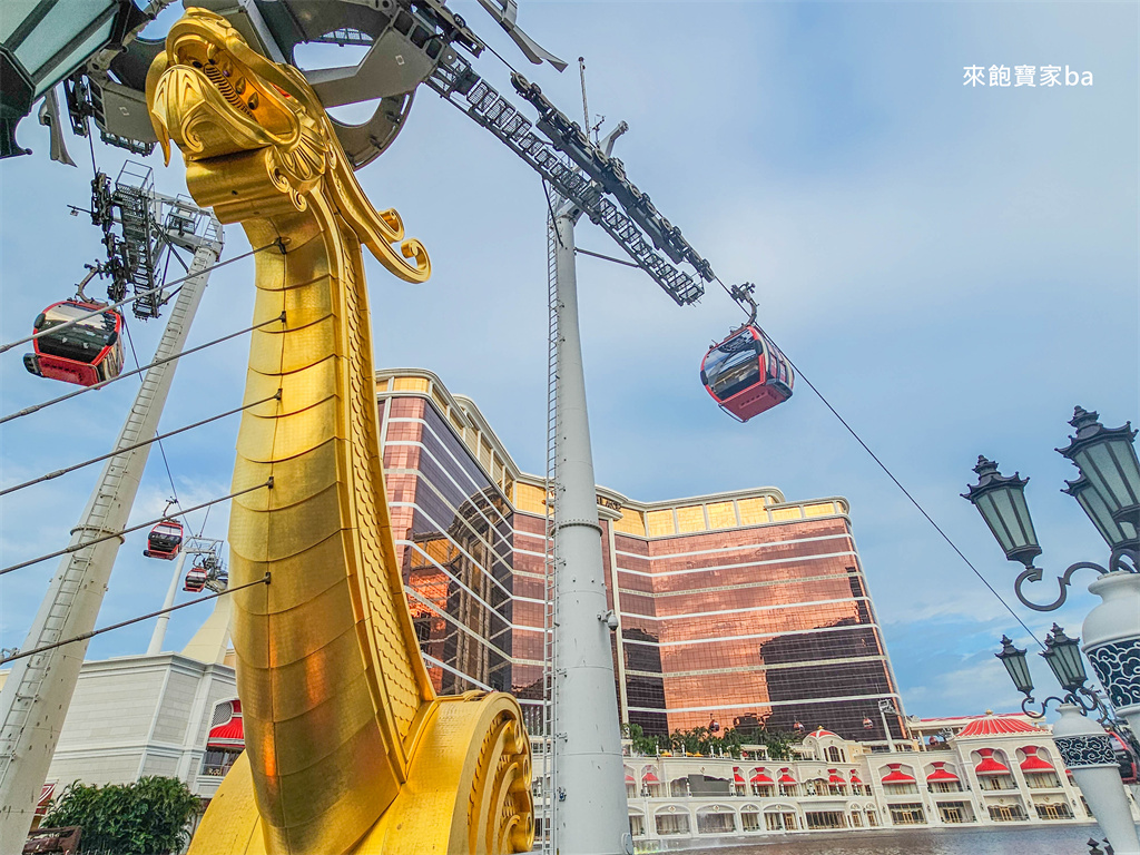 澳門景點【永利皇宮纜車】Wynn Palace 免費觀光纜車~交通、搭乘開放時間、表演湖時刻表 @來飽寶家ba
