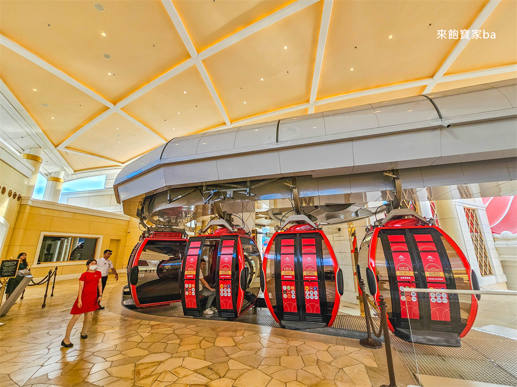 澳門景點【永利皇宮纜車】Wynn Palace 免費觀光纜車~交通、搭乘開放時間、表演湖時刻表 @來飽寶家ba