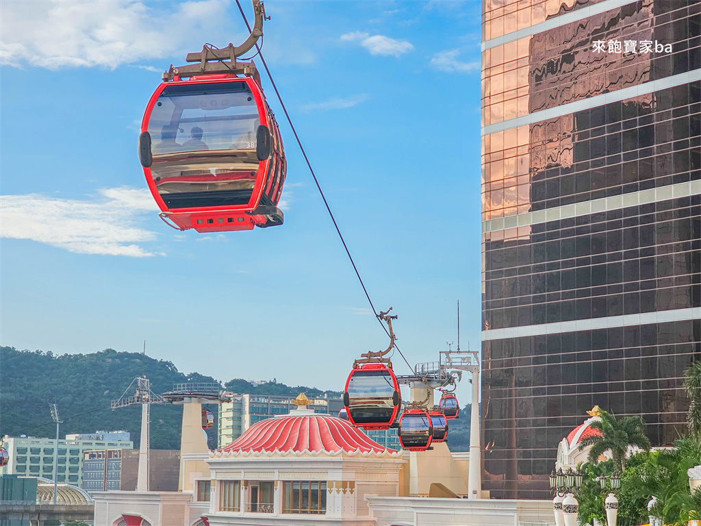 澳門景點【永利皇宮纜車】Wynn Palace 免費觀光纜車~交通、搭乘開放時間、表演湖時刻表 @來飽寶家ba