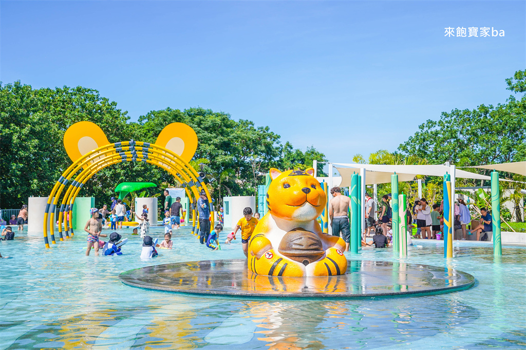 雲林戲水景點【虎尾632高地公園】水陸親子公園~632叢林水樂園、10米高虎爺遊戲場、滑步車場地 @來飽寶家ba