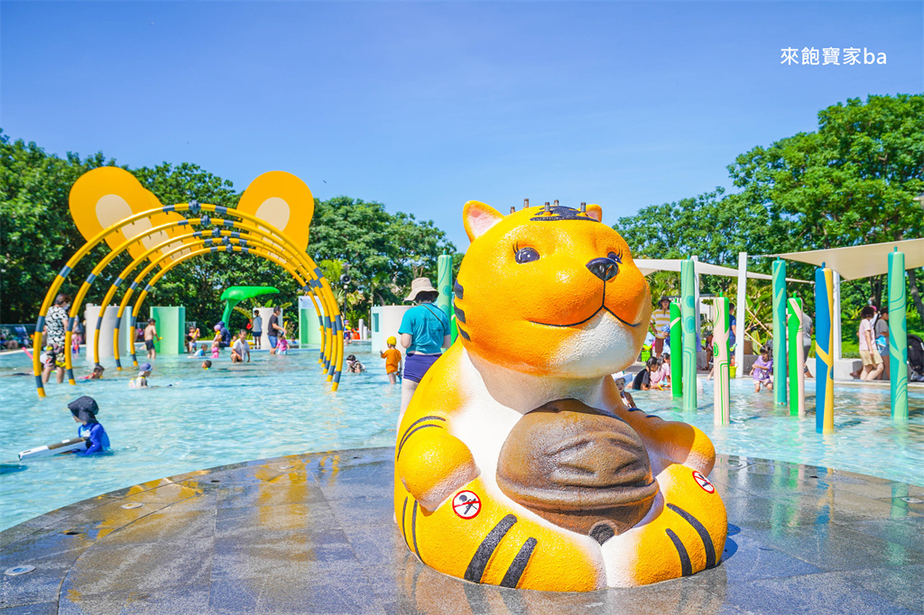 雲林戲水景點【虎尾632高地公園】水陸親子公園~632叢林水樂園、10米高虎爺遊戲場、滑步車場地 @來飽寶家ba