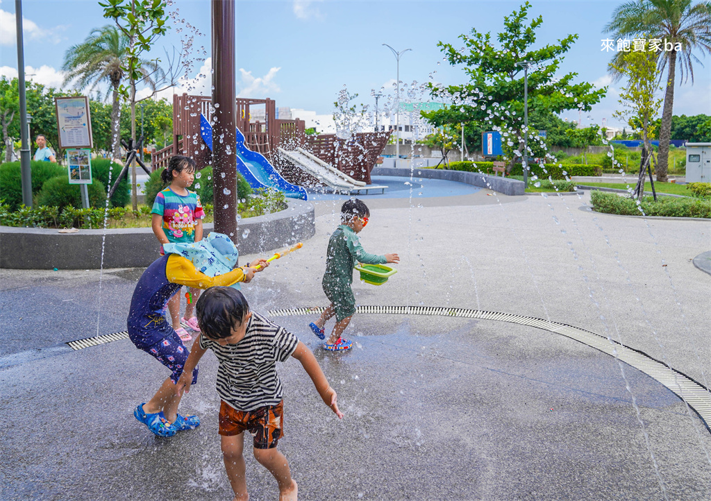台中梧棲【梧棲漁寮公園】台中海線航海主題親水公園（設施、戲水開放時間） @來飽寶家ba