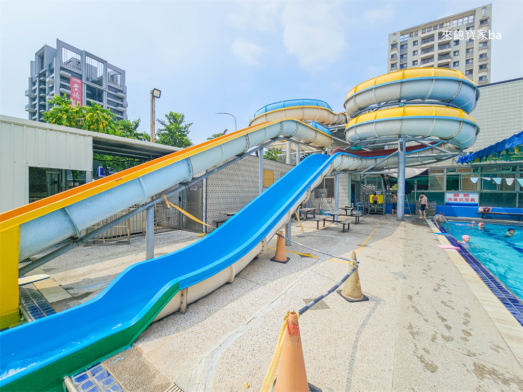 台中游泳池【富美游泳池】北屯滑水道泳池、兒童戲水池、SPA、藥池（設施開放時間、優惠票劵） @來飽寶家ba