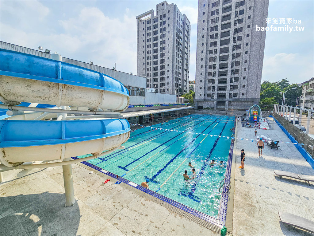 台中游泳池【寶闊健康活水休閒館】戶外滑水道、兒童戲水池、室內SPA池、蒸氣烤箱（設施開放時間、優惠票劵） @來飽寶家ba