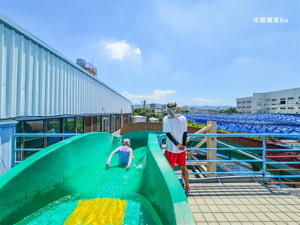 台中游泳池【沈老師游泳池】潭子360度滑水道、兒童戲水池、SPA（設施開放時間、優惠票劵） @來飽寶家ba