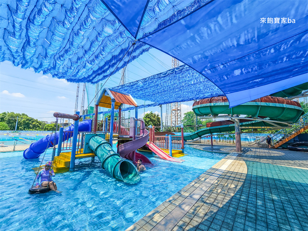 台中游泳池【沈老師游泳池】潭子360度滑水道、兒童戲水池、SPA（設施開放時間、優惠票劵） @來飽寶家ba