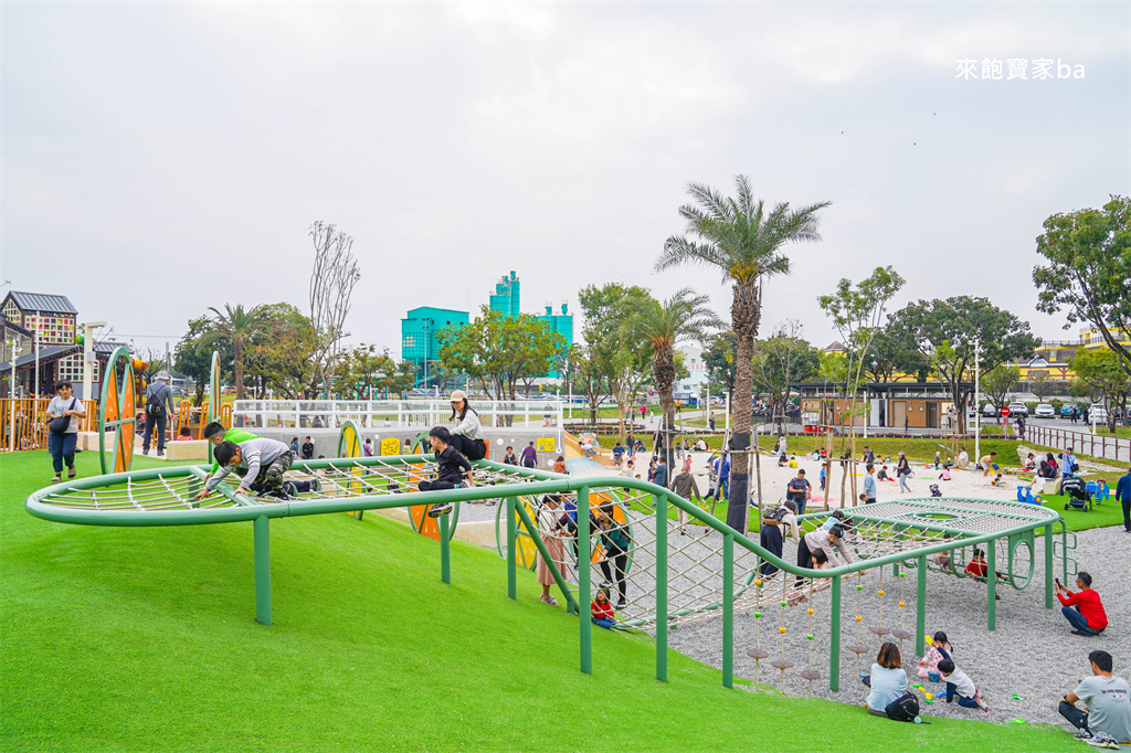 屏東特色公園【九如巴轆公園】舊菸葉廠改建，融入在地檸檬特色，全齡共融遊戲場 @來飽寶家ba
