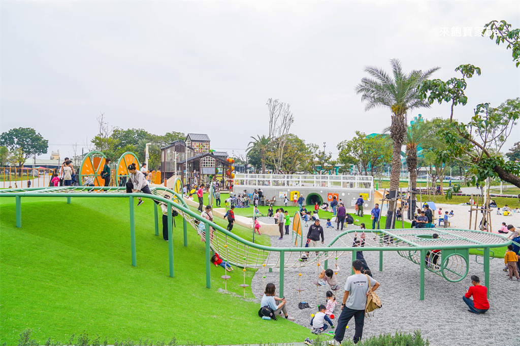 屏東特色公園【九如巴轆公園】舊菸葉廠改建，融入在地檸檬特色，全齡共融遊戲場 @來飽寶家ba
