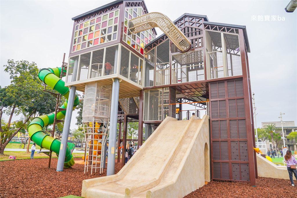 屏東特色公園【九如巴轆公園】舊菸葉廠改建，融入在地檸檬特色，全齡共融遊戲場 @來飽寶家ba