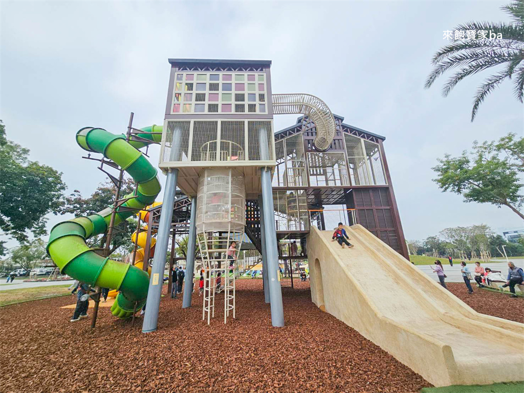 屏東特色公園【九如巴轆公園】舊菸葉廠改建，融入在地檸檬特色，全齡共融遊戲場 @來飽寶家ba
