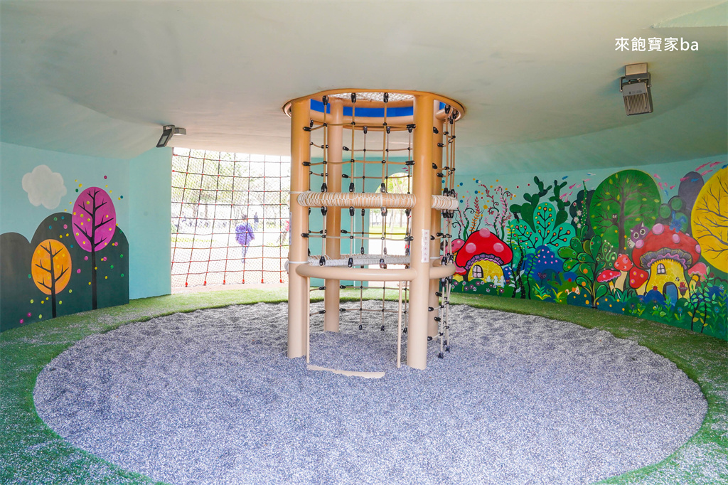 屏東特色公園【新埤鄉貓頭鷹共融公園】挑戰8公尺高貓頭鷹遊戲塔x 立體攀爬架，免費放電好去處 @來飽寶家ba