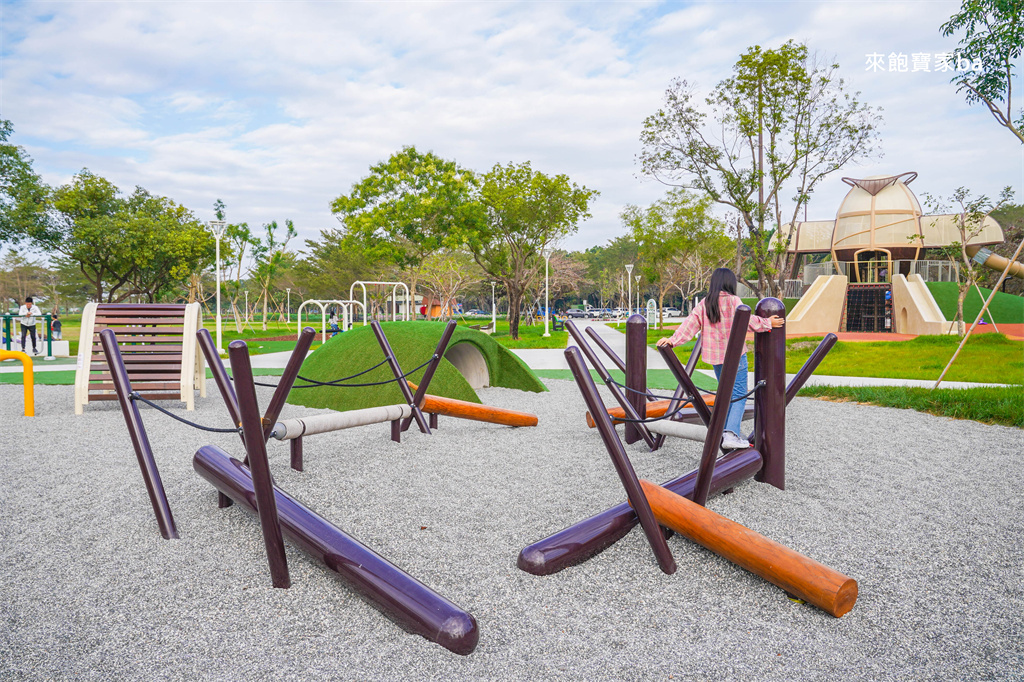 屏東特色公園【新埤鄉貓頭鷹共融公園】挑戰8公尺高貓頭鷹遊戲塔x 立體攀爬架，免費放電好去處 @來飽寶家ba