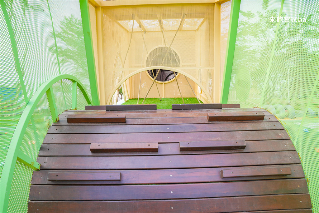 屏東特色公園【新埤鄉貓頭鷹共融公園】挑戰8公尺高貓頭鷹遊戲塔x 立體攀爬架，免費放電好去處 @來飽寶家ba