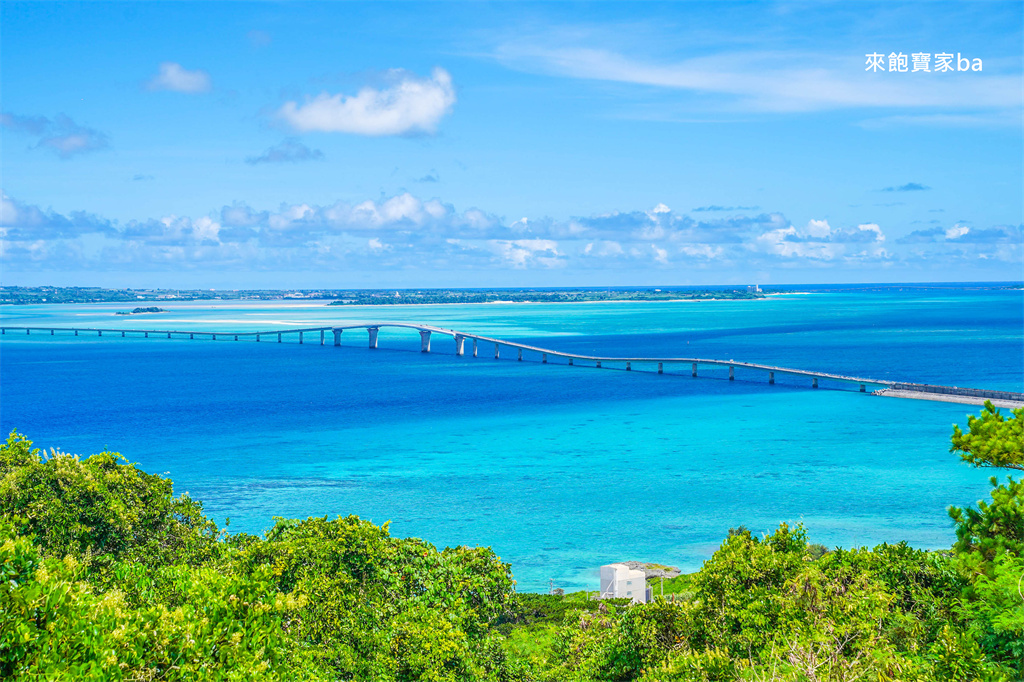 宮古島景點推薦【牧山展望台】Makiyama Observatory 俯瞰伊良部大橋、360度無敵海景攻略 @來飽寶家ba