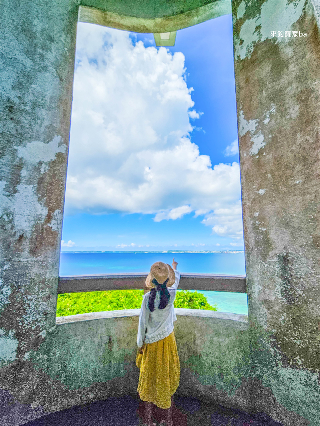 宮古島景點推薦【牧山展望台】Makiyama Observatory 俯瞰伊良部大橋、360度無敵海景攻略 @來飽寶家ba