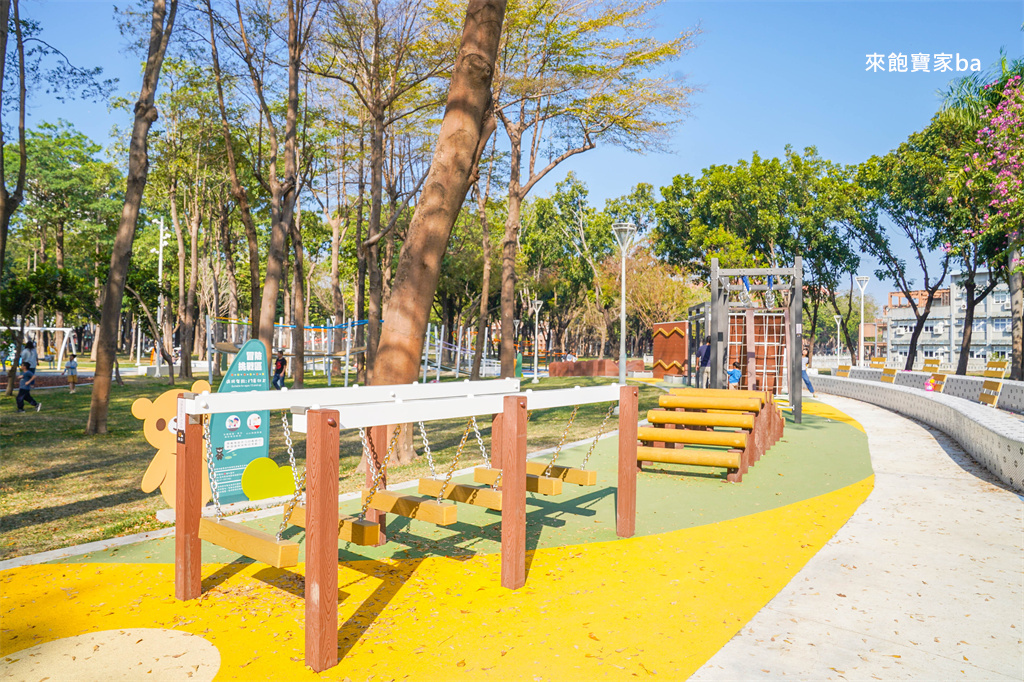 高雄特色公園推薦【後勁公園】楠梓最強森林熊秘密城堡遊戲場，9大遊戲區+30項設施 @來飽寶家ba