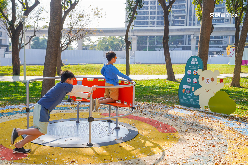 高雄特色公園推薦【後勁公園】楠梓最強森林熊秘密城堡遊戲場，9大遊戲區+30項設施 @來飽寶家ba