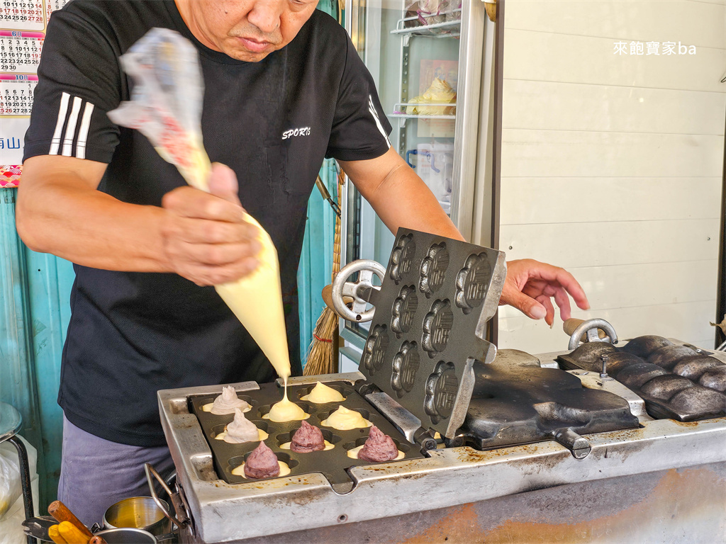 員林小吃【古都梅花燒】堅持現點現做，不加一滴水的鮮奶雞蛋糕 @來飽寶家ba