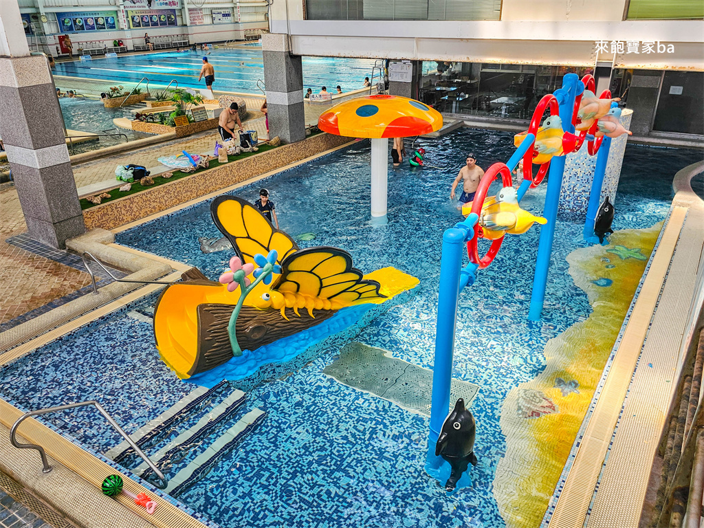 彰化員林游泳池【海洋森林游泳氧身館】全室內戲水空間~兒童戲水池、SPA按摩池評價與票價 @來飽寶家ba
