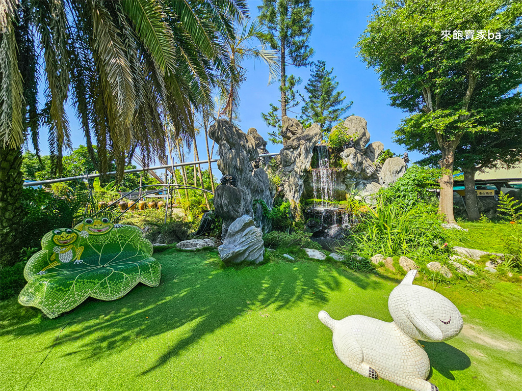 嘉義新港【板陶窯交趾剪黏工藝園區】巨大貓咪與恐龍的傳統工藝童話村！ @來飽寶家ba