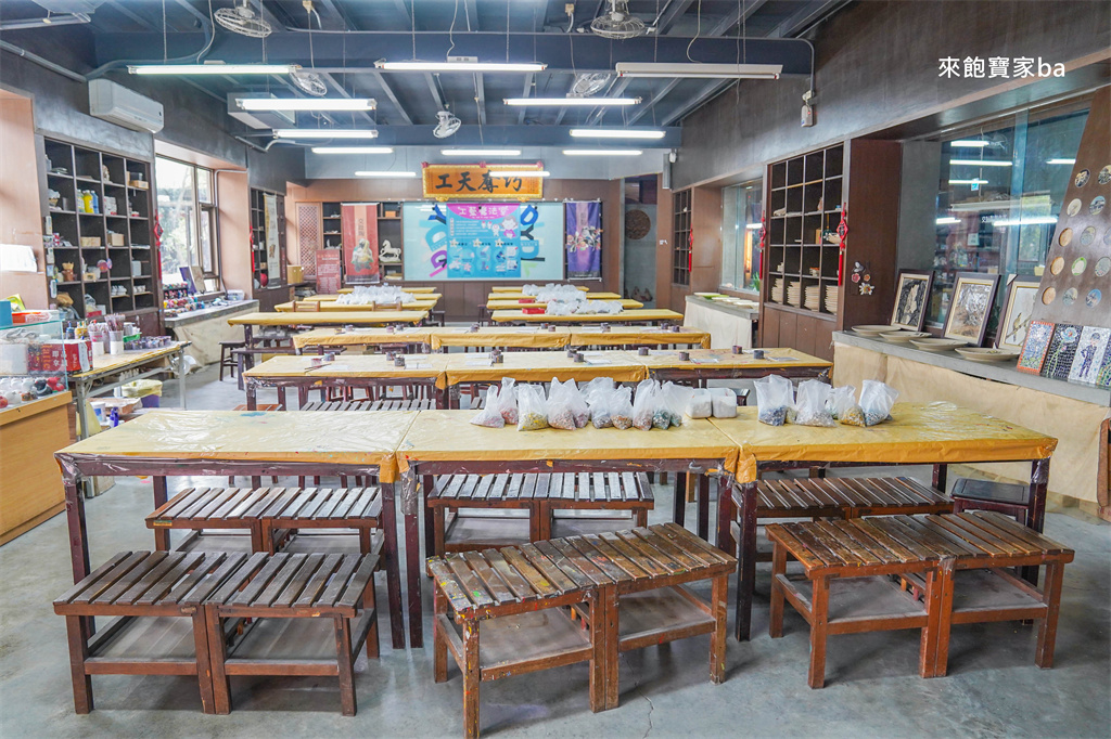 嘉義新港【板陶窯交趾剪黏工藝園區】巨大貓咪與恐龍的傳統工藝童話村！ @來飽寶家ba