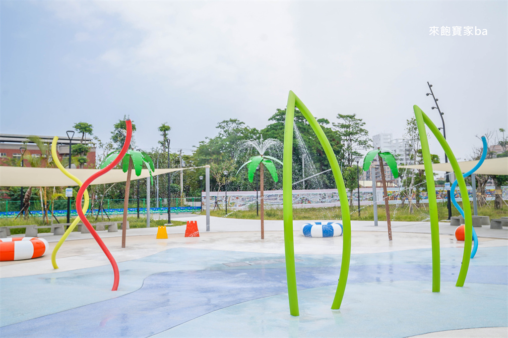 雲林斗六親子景點【斗六人文親子公園】近膨鼠森林公園，全新23組噴水設施免費玩 @來飽寶家ba