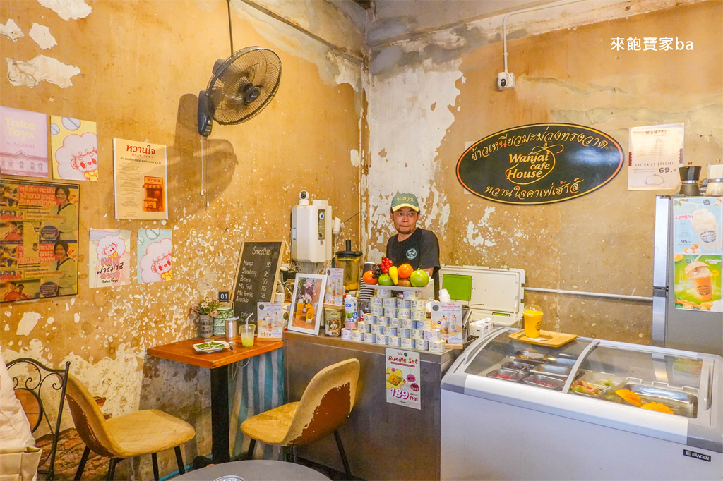 曼谷嵩越路【Wanjai Cafe House】泰國國民甜點，40年人氣芒果糯米飯 @來飽寶家ba