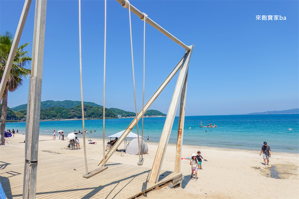 福岡系島景點【Palm Tree Swing】免費戲水、椰子樹鞦韆、糸島任意門，小田浜海岸打卡攻略 @來飽寶家ba