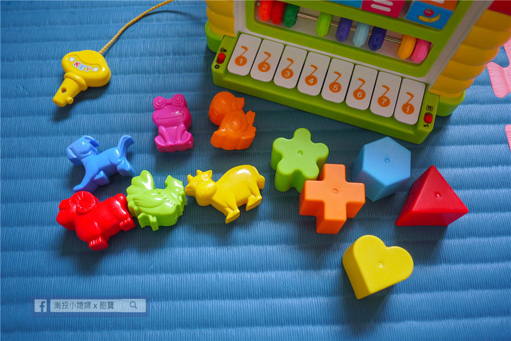 【聲光感官玩具】匯樂趣味多功能積木音樂屋，認識動物、形狀的玩具 @來飽寶家ba
