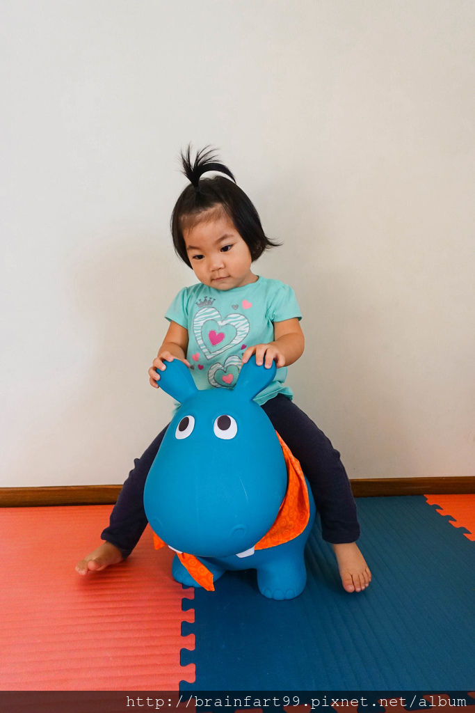 【美國 B.Toys 感統玩具】訓練平衡感，騎乘玩具河馬跳跳 @來飽寶家ba