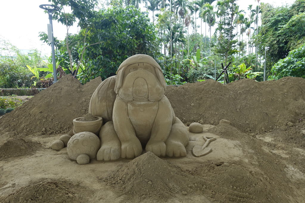 2018南投國際沙雕藝術園區72座大型沙雕、DIY沙池親近沙子玩沙子 @來飽寶家ba