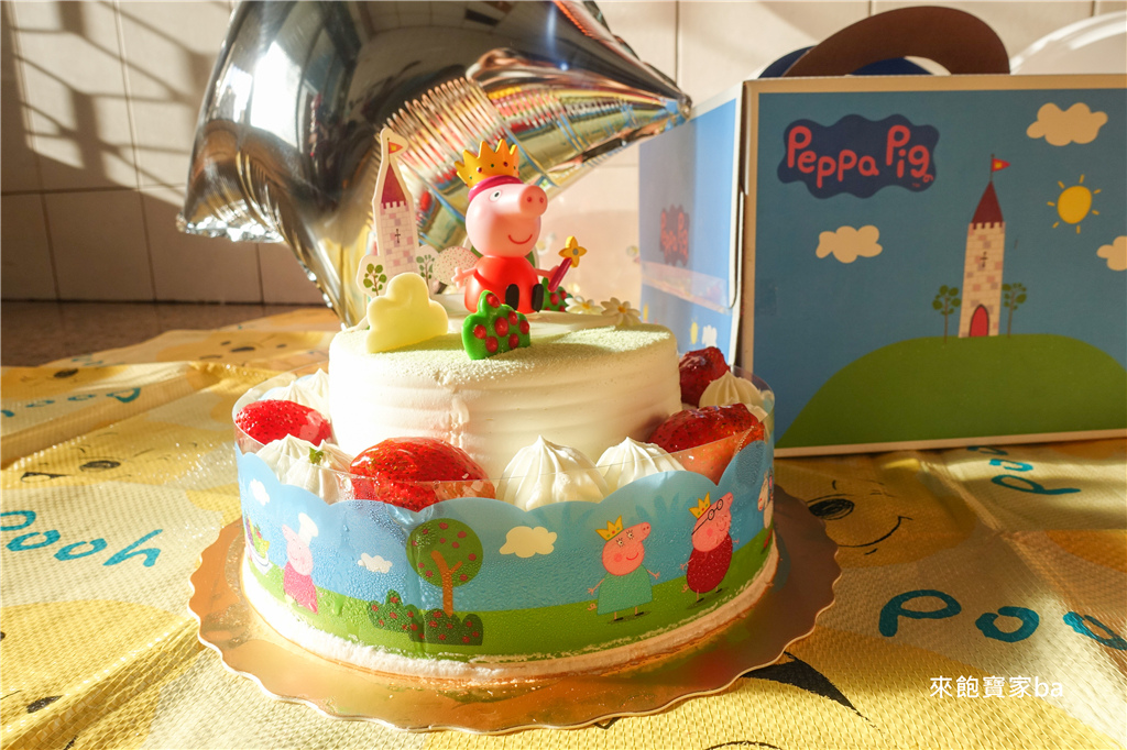【生日紀錄】吾家有女4歲，許妳Peppa Pig佩佩豬造型蛋糕，願妳生日歡喜！ @來飽寶家ba